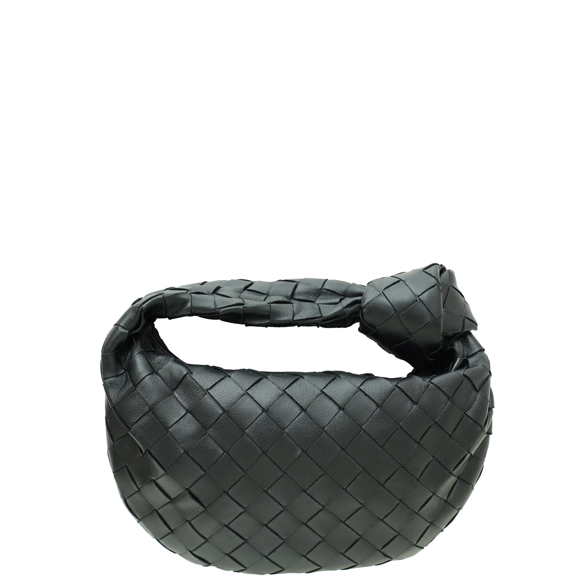 Bottega Veneta Black Intrecciato Nappa Jodie Mini Bag-Bottega Veneta-THE CLOSET