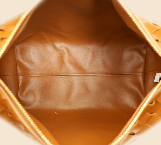 Bottega Veneta Brown Intrecciato Nappa Mini Wallace Bag-Bottega Veneta-THE CLOSET