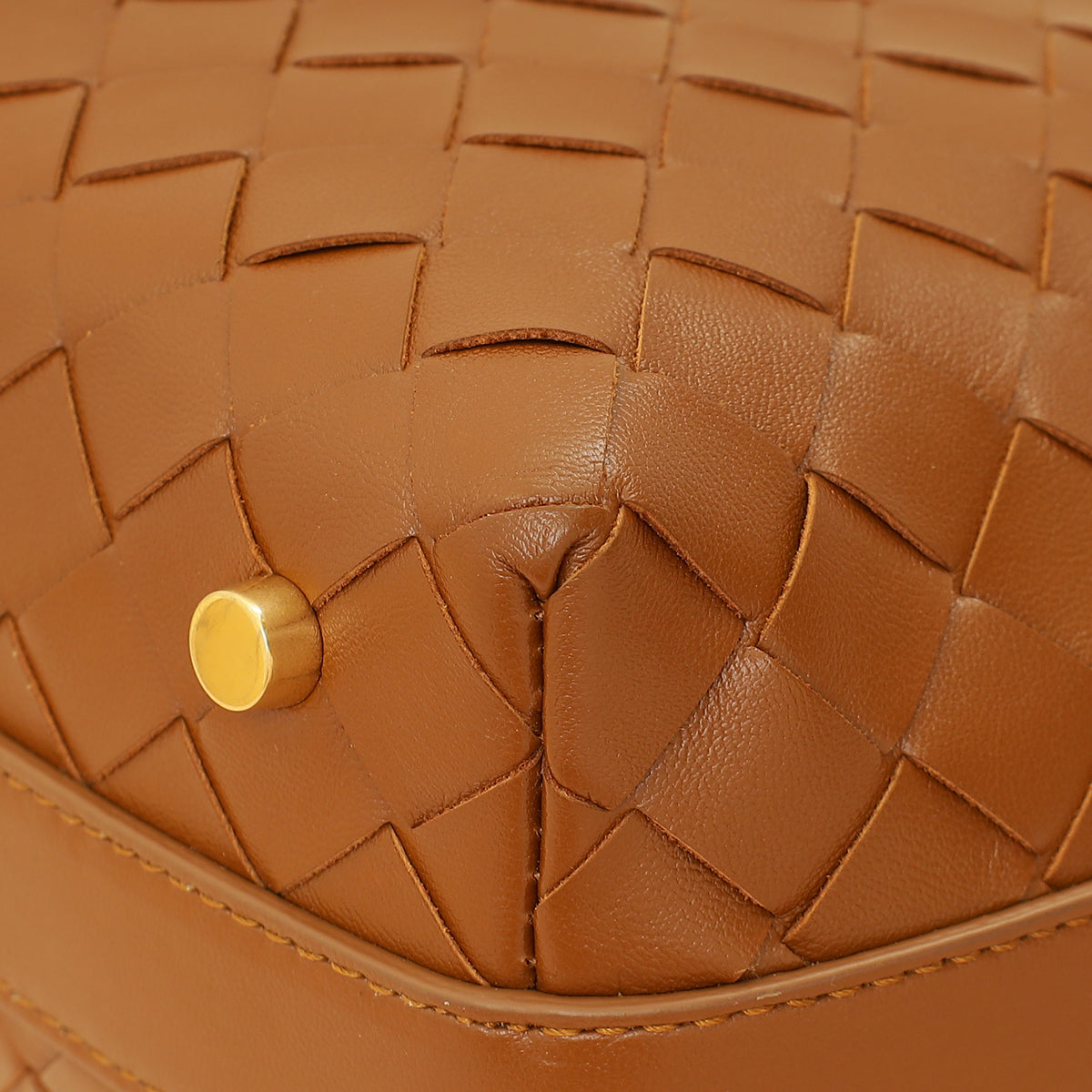 Bottega Veneta Brown Intrecciato Nappa Mini Wallace Bag-Bottega Veneta-THE CLOSET