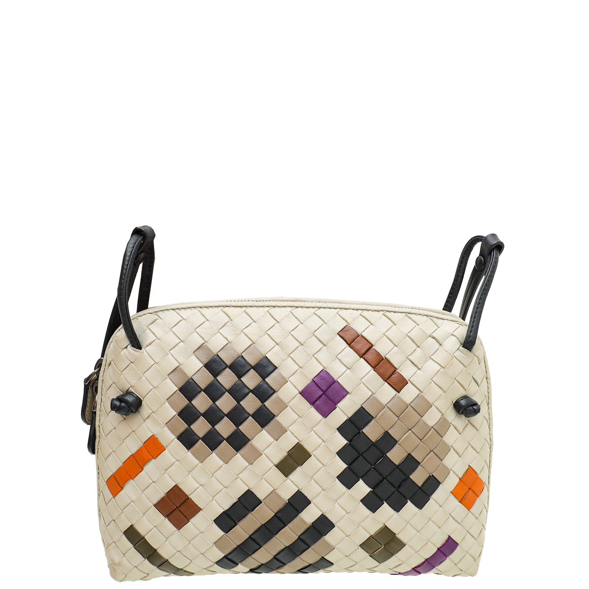 Bottega Veneta Multicolor Intrecciato Nappa Nodini Crossbody Bag-Bottega Veneta-THE CLOSET
