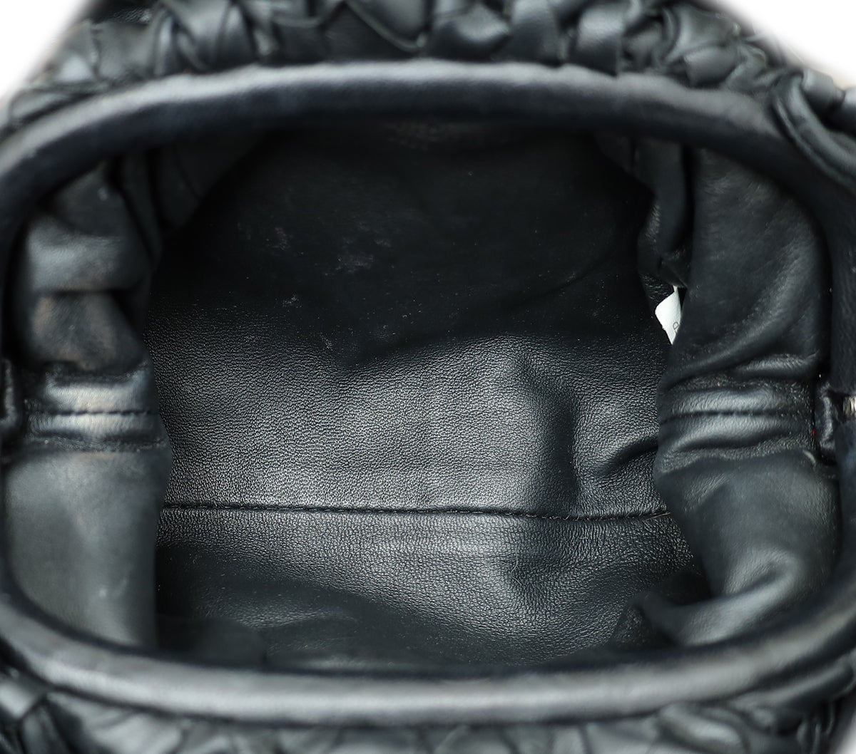 Bottega Veneta Black Intrecciato Nappa Mini Pouch Bag