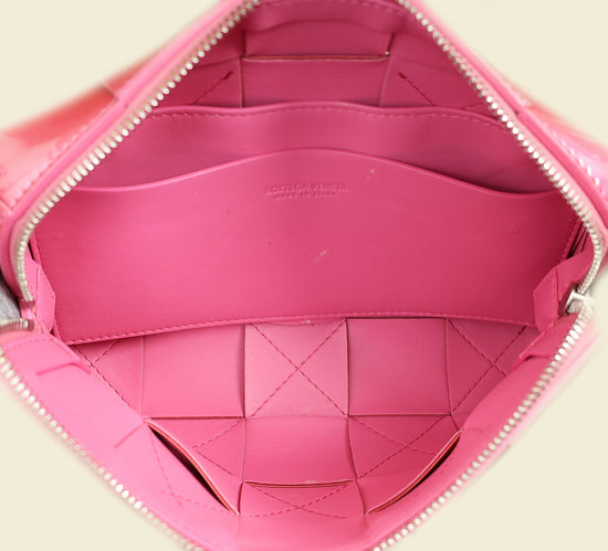 Bottega Veneta Azalea Metallic Intreccio Pouch