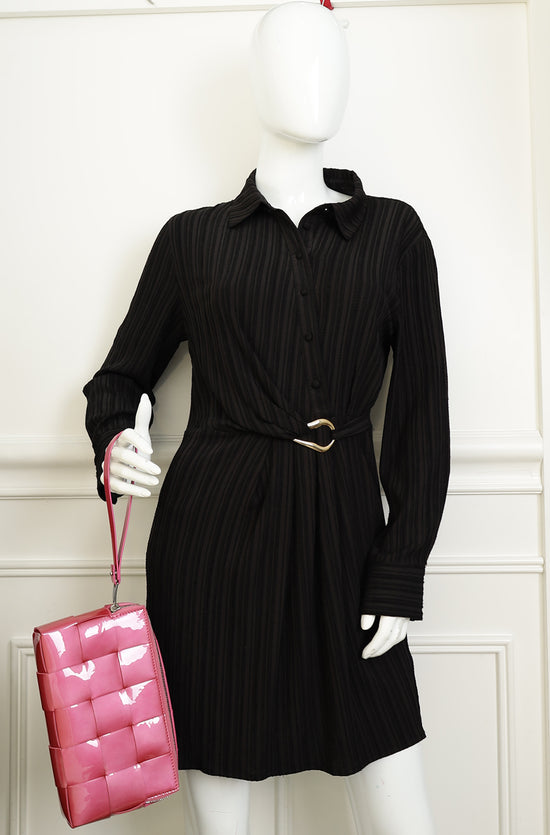 Bottega Veneta Azalea Metallic Intreccio Pouch