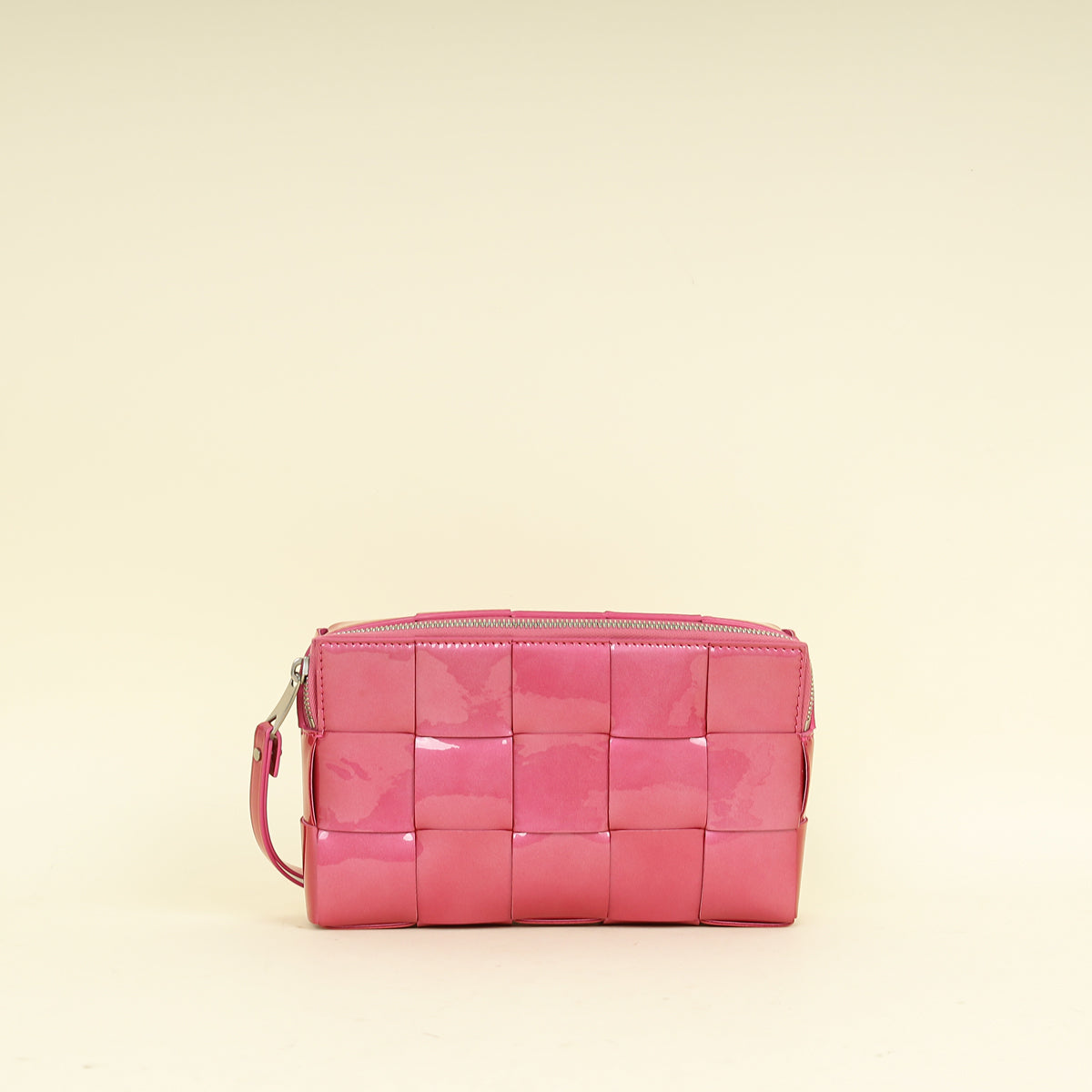 Bottega Veneta Azalea Metallic Intreccio Pouch