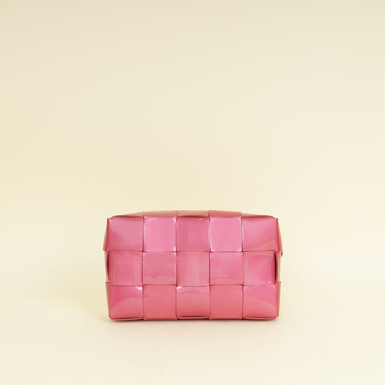 Bottega Veneta Azalea Metallic Intreccio Pouch