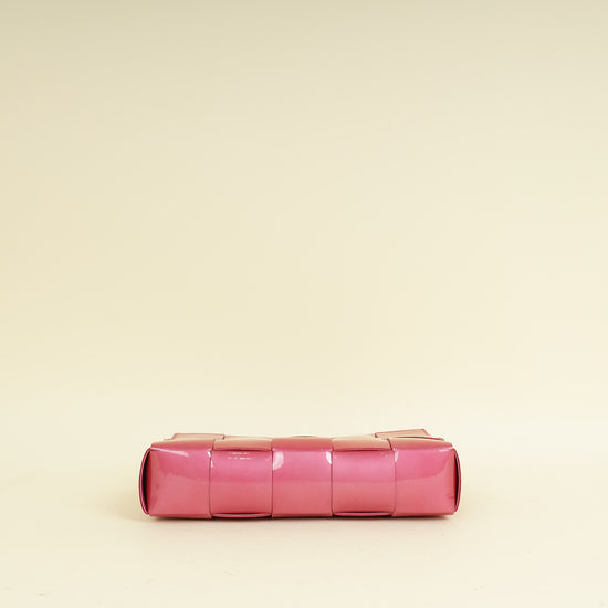 Bottega Veneta Azalea Metallic Intreccio Pouch