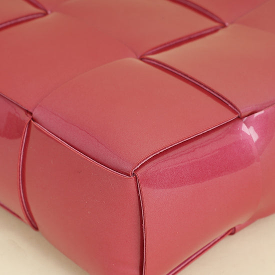 Bottega Veneta Azalea Metallic Intreccio Pouch