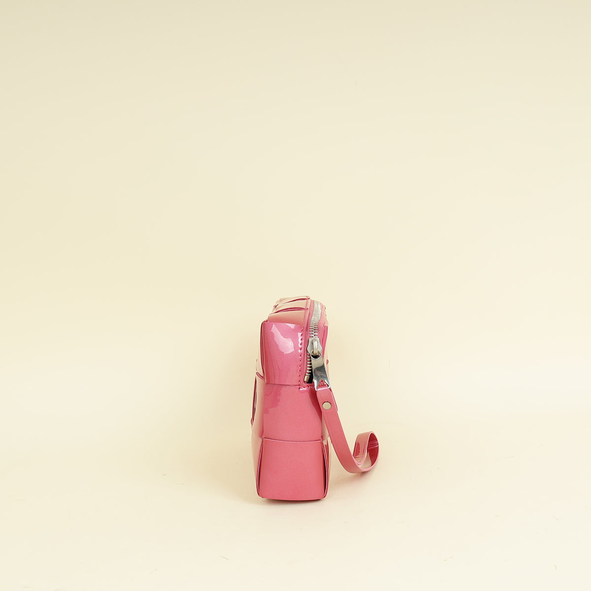 Bottega Veneta Azalea Metallic Intreccio Pouch