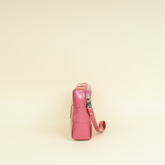 Bottega Veneta Azalea Metallic Intreccio Pouch