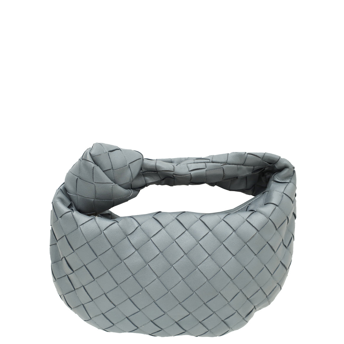 Bottega Veneta Grey Intrecciato Nappa Mini Jodie Bag-Bottega Veneta-THE CLOSET