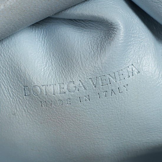 Bottega Veneta Light Blue Curly Raffia Mini Pouch Bag-Bottega Veneta-THE CLOSET