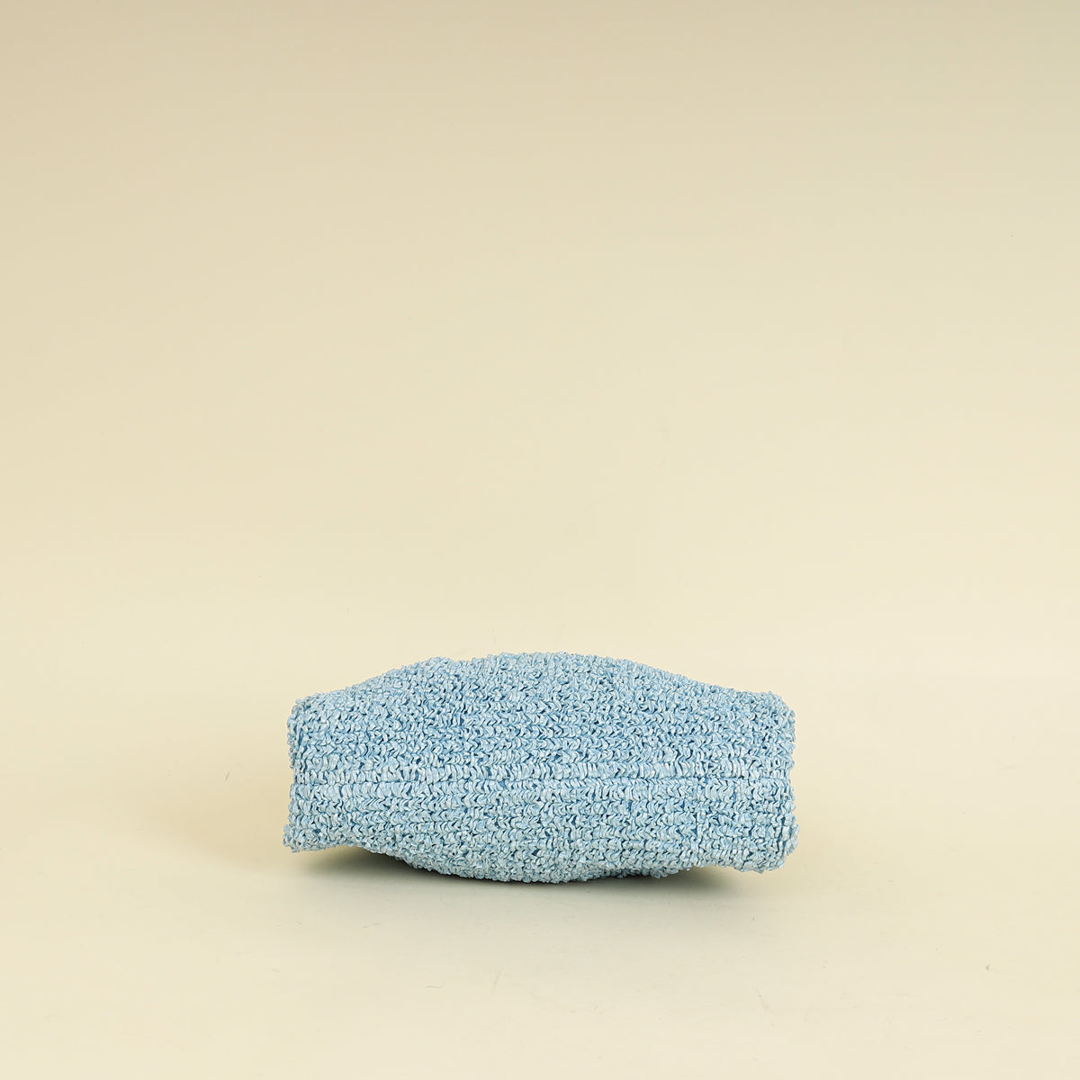 Bottega Veneta Light Blue Curly Raffia Mini Pouch Bag-Bottega Veneta-THE CLOSET