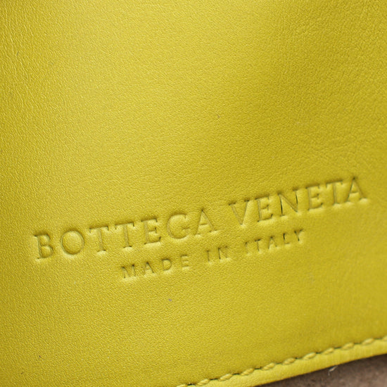 Bottega Veneta Lime Intrecciato Nappa Roma Bag