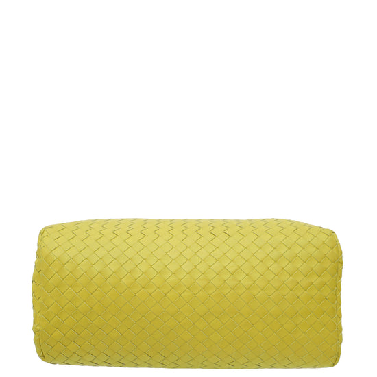 Bottega Veneta Lime Intrecciato Nappa Roma Bag