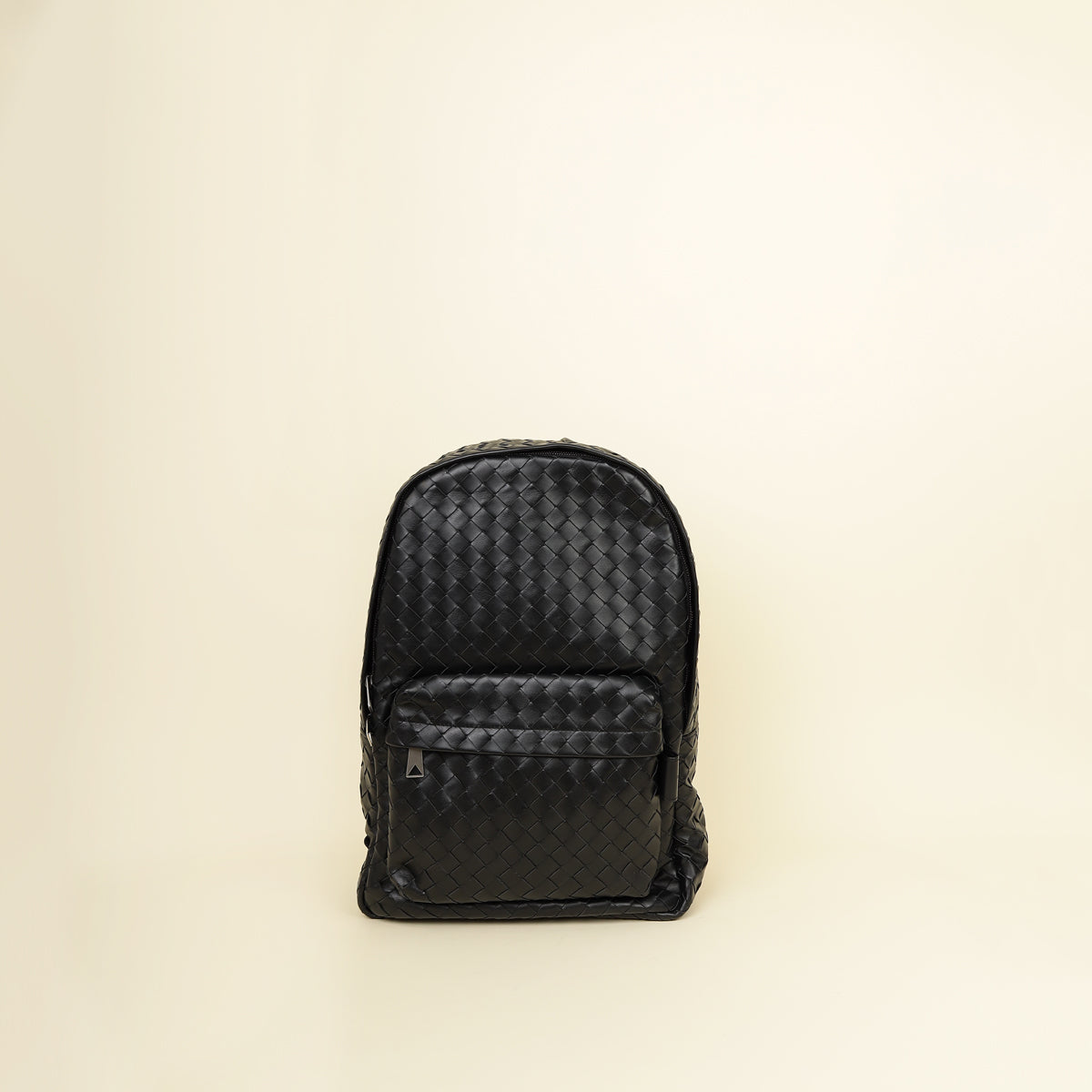 Bottega Veneta Black Intrecciato Backpack Bag-Bottega Veneta-THE CLOSET