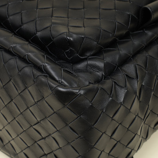 Bottega Veneta Black Intrecciato Backpack Bag-Bottega Veneta-THE CLOSET
