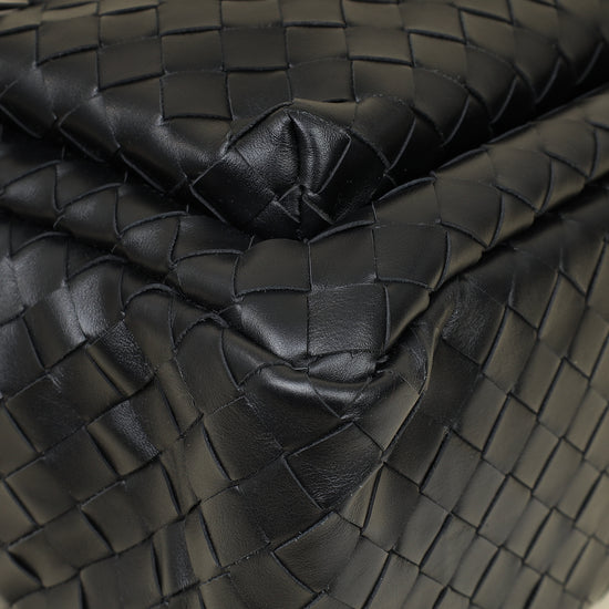 Bottega Veneta Black Intrecciato Backpack Bag-Bottega Veneta-THE CLOSET