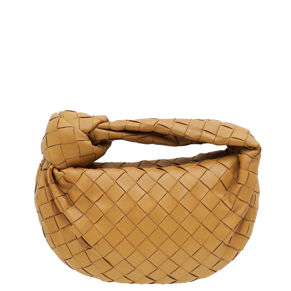 Bottega Veneta Caramel Intrecciato Nappa Mini Jodie Bag-Bottega Veneta-THE CLOSET