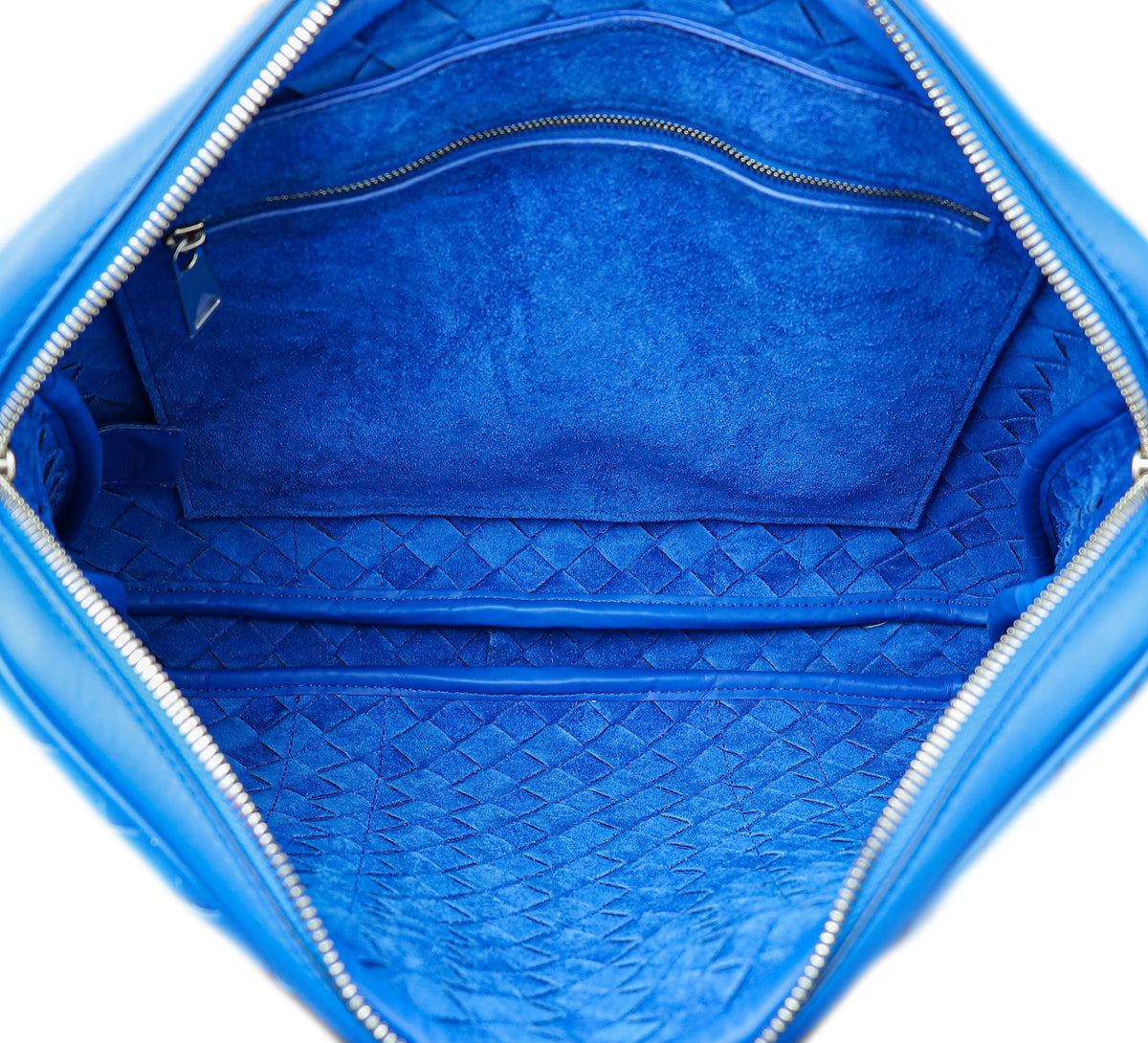 Bottega Veneta Royal Blue Intrecciato Nappa Briefcase Bag