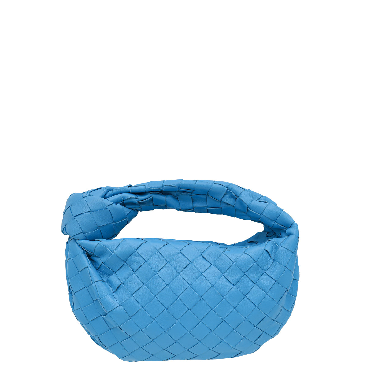 Bottega Veneta Blue Intrecciato Mini Jodie Bag-Bottega Veneta-THE CLOSET
