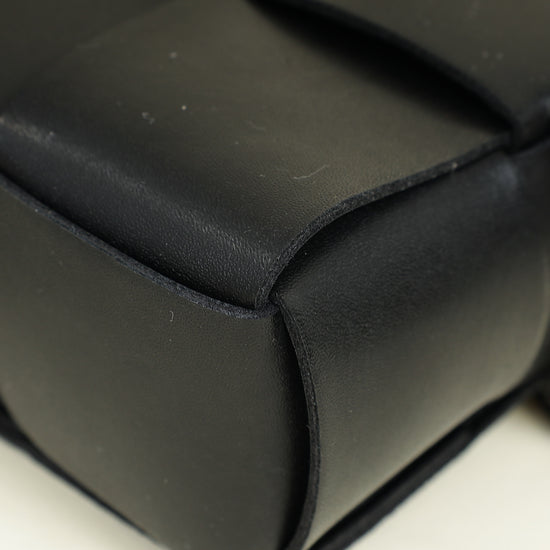 Bottega Veneta Black Cassette Small Convertible Belt Bag