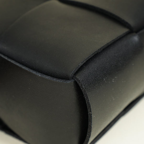 Bottega Veneta Black Cassette Small Convertible Belt Bag