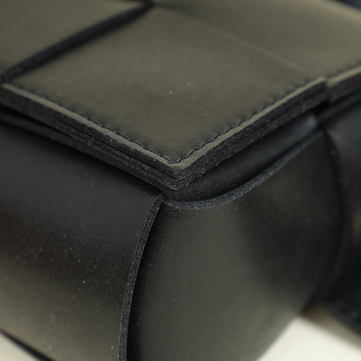 Bottega Veneta Black Cassette Small Convertible Belt Bag