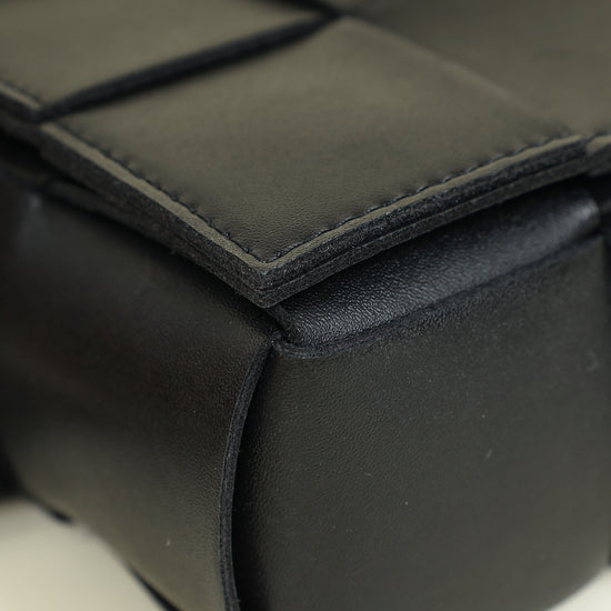 Bottega Veneta Black Cassette Small Convertible Belt Bag