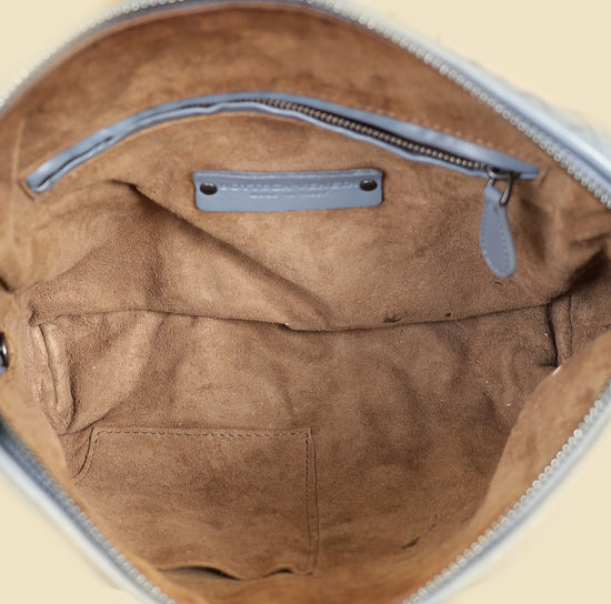 Bottega Veneta Bluish Grey Intrecciato Nappa Nodini Crossbody Bag-Bottega Veneta-THE CLOSET
