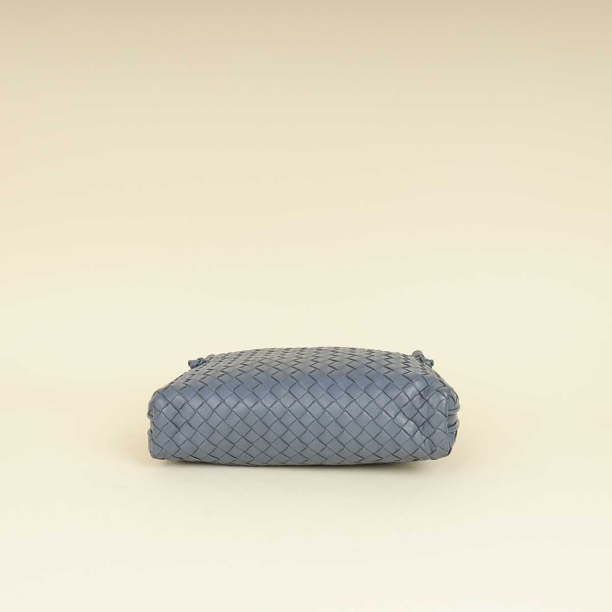 Bottega Veneta Bluish Grey Intrecciato Nappa Nodini Crossbody Bag-Bottega Veneta-THE CLOSET