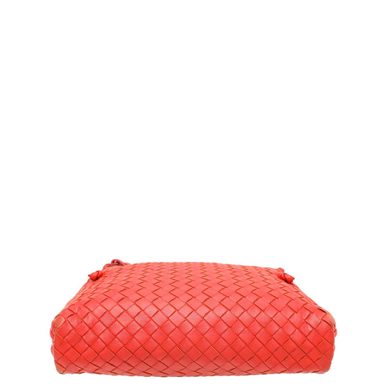 Bottega Veneta Red Intrecciato Fringe Nodini Crossbody Bag – The Closet