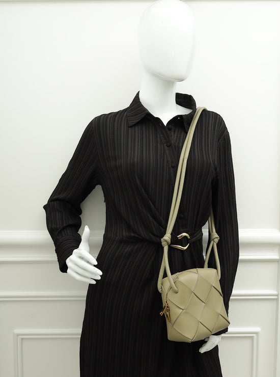 Bottega Veneta Travertine Intrecciato Nappa Cassette Camera Small Bag-Bottega Veneta-THE CLOSET