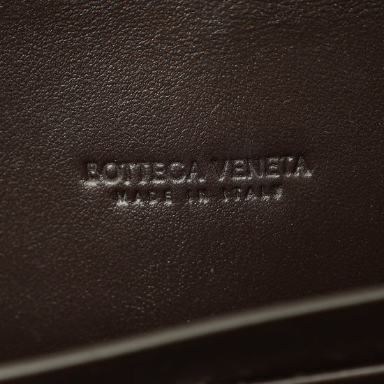 Bottega Veneta Fondant Brown Intrecciato Andiamo Clutch-Bottega Veneta-THE CLOSET