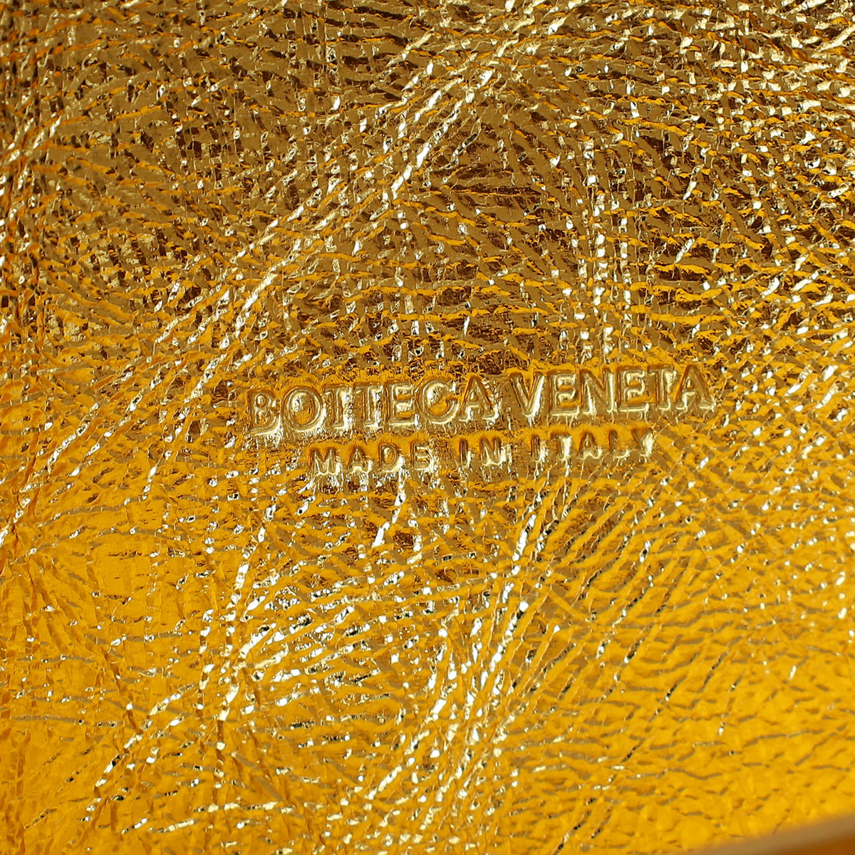 Bottega Veneta Metallic Gold Intrecciato Andiamo Clutch-Bottega Veneta-THE CLOSET