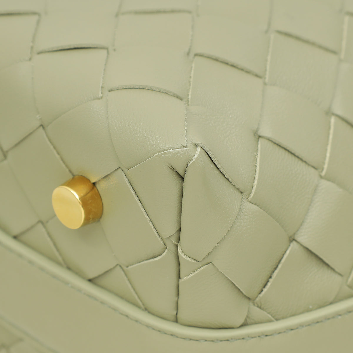 Bottega Veneta Travertine Intrecciato Wallace Mini Bag