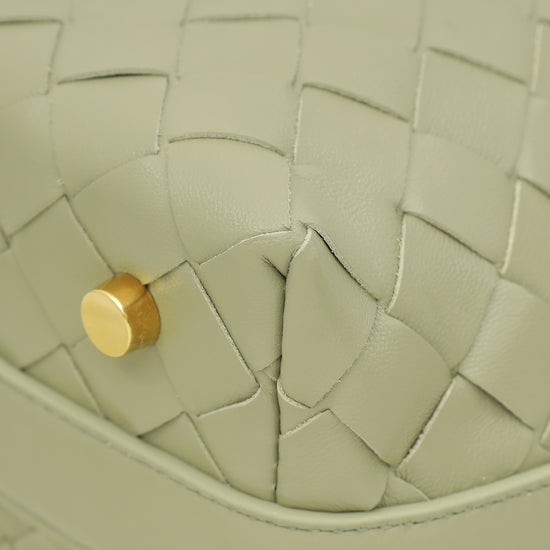 Load image into Gallery viewer, Bottega Veneta Travertine Intrecciato Wallace Mini Bag
