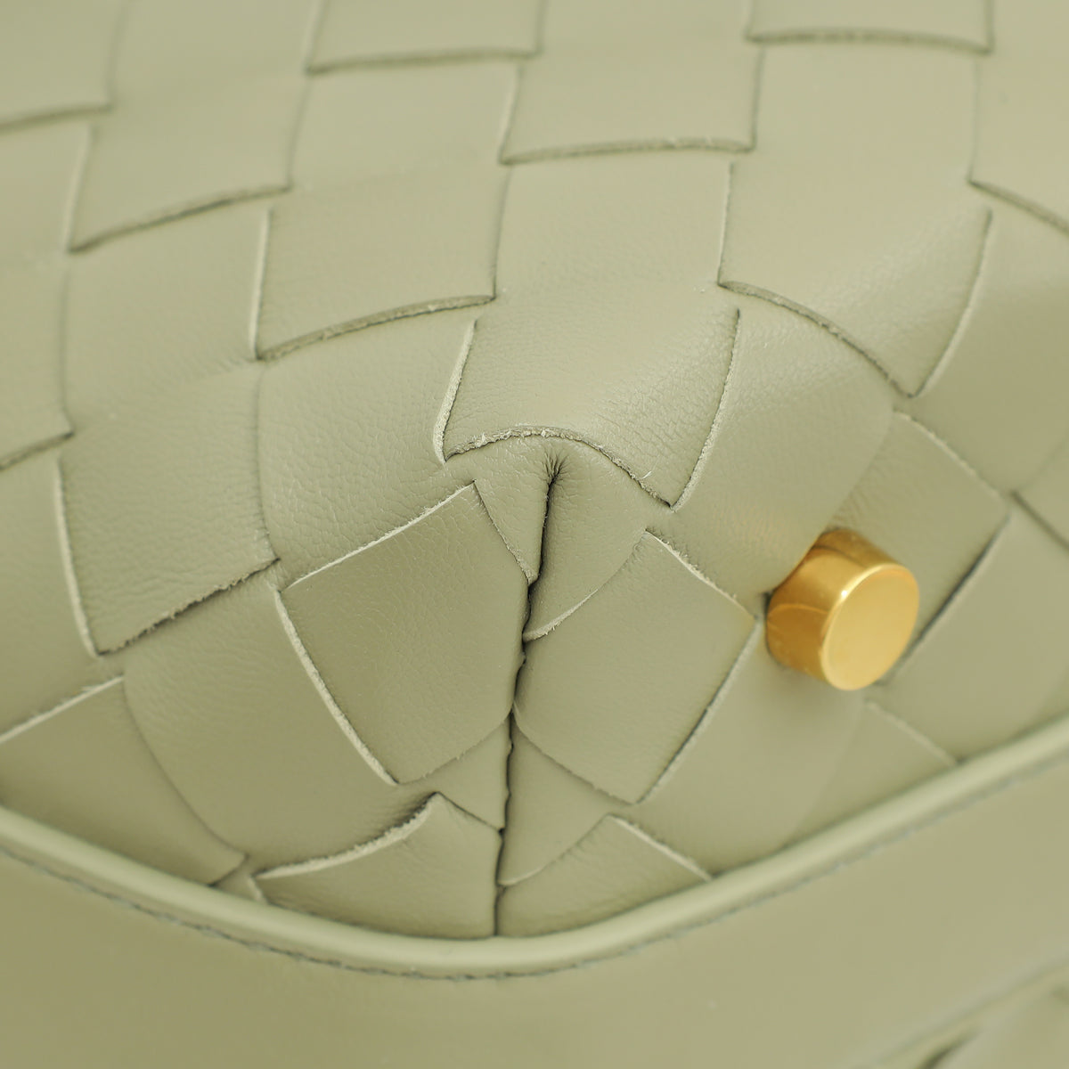Bottega Veneta Travertine Intrecciato Wallace Mini Bag