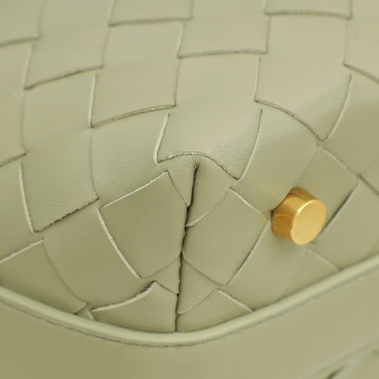 Load image into Gallery viewer, Bottega Veneta Travertine Intrecciato Wallace Mini Bag
