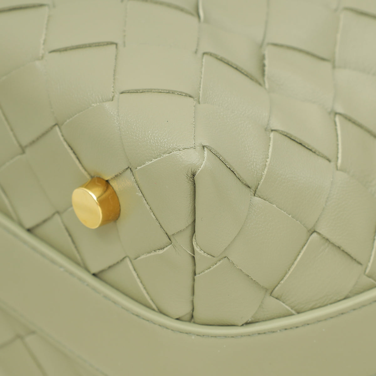 Bottega Veneta Travertine Intrecciato Wallace Mini Bag
