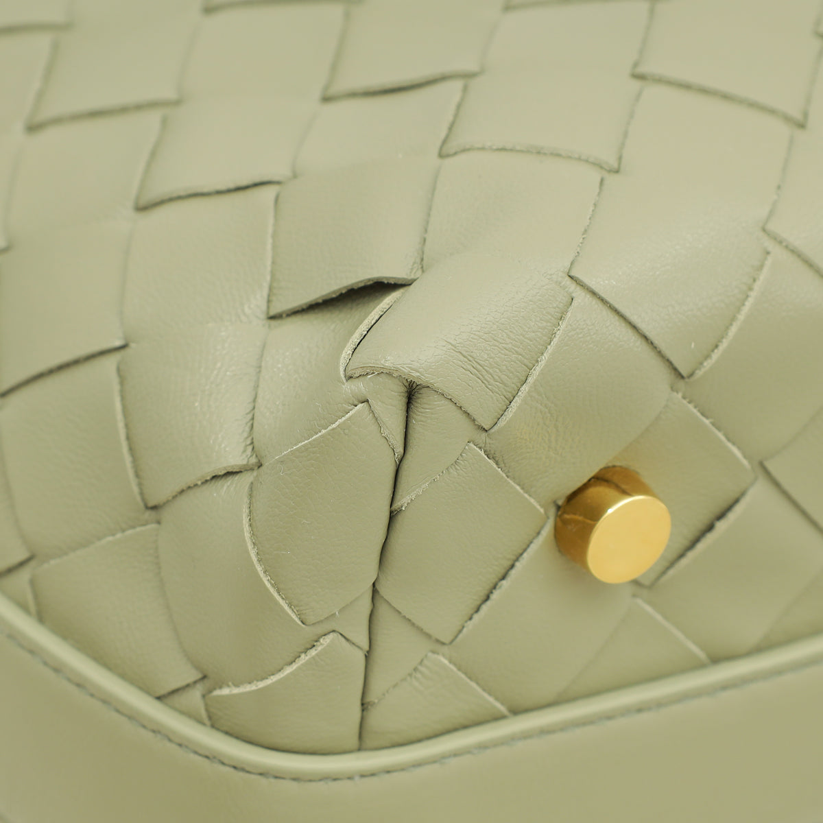 Bottega Veneta Travertine Intrecciato Wallace Mini Bag