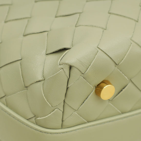 Load image into Gallery viewer, Bottega Veneta Travertine Intrecciato Wallace Mini Bag
