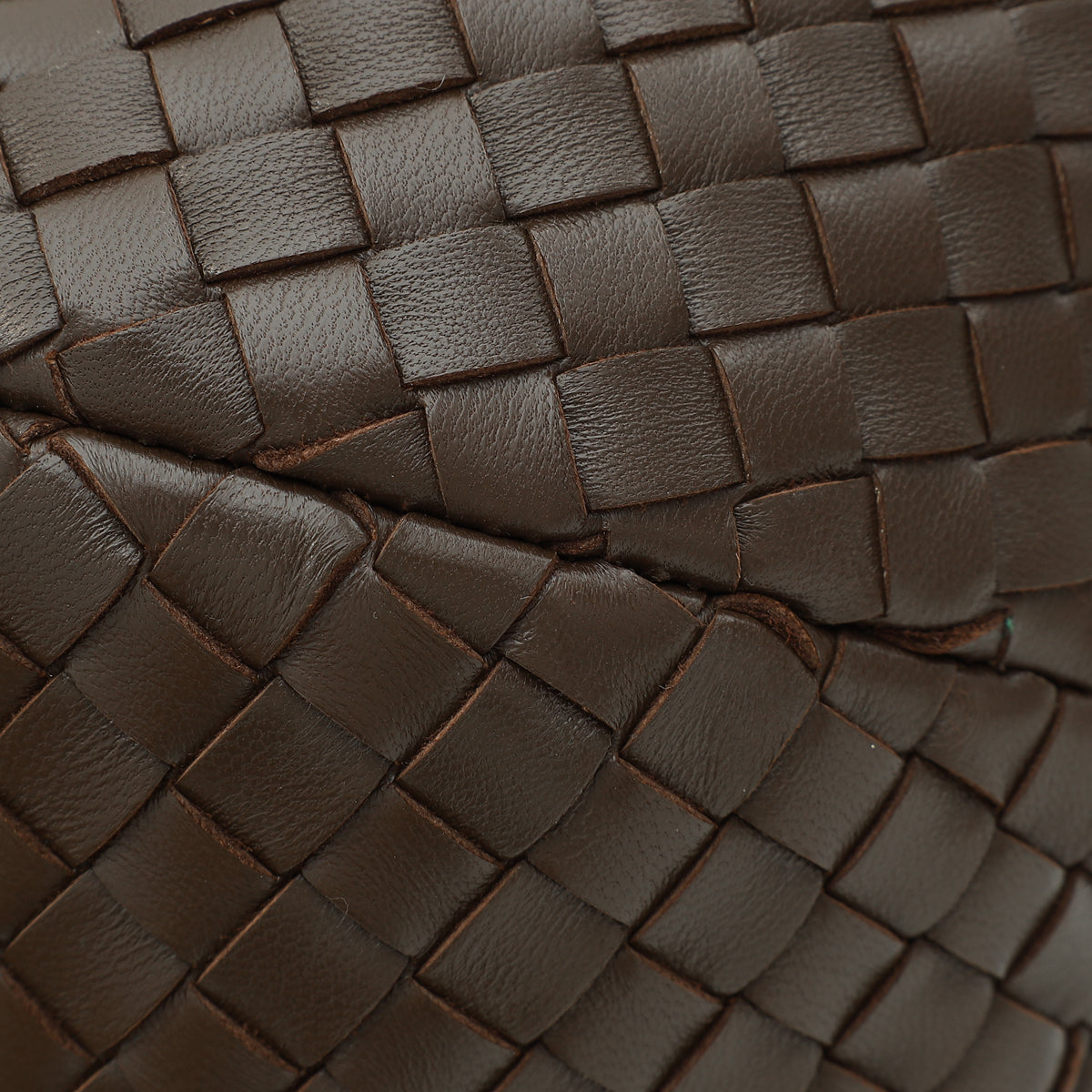 Bottega Veneta Chocolate Intrecciato Ball Top Handle Bag-Bottega Veneta-THE CLOSET