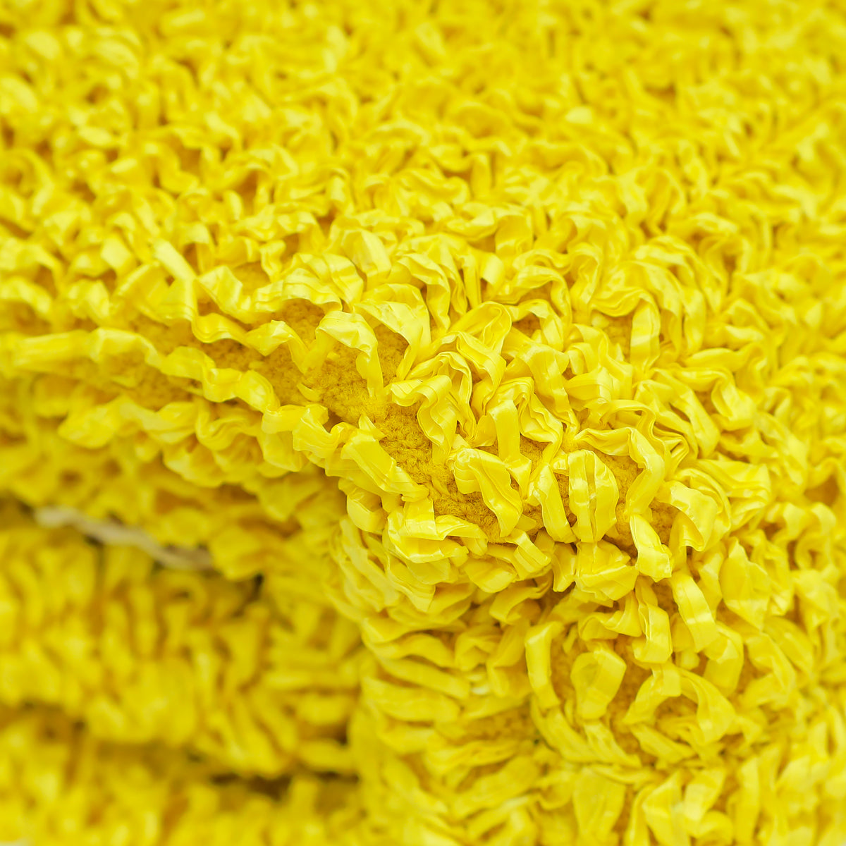 Bottega Veneta Yellow Boucle Curly Raffia The Mini Pouch Bag