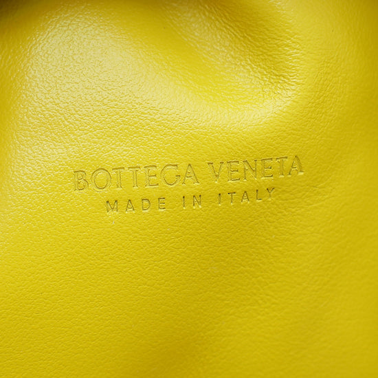 Bottega Veneta Yellow Boucle Curly Raffia The Mini Pouch Bag