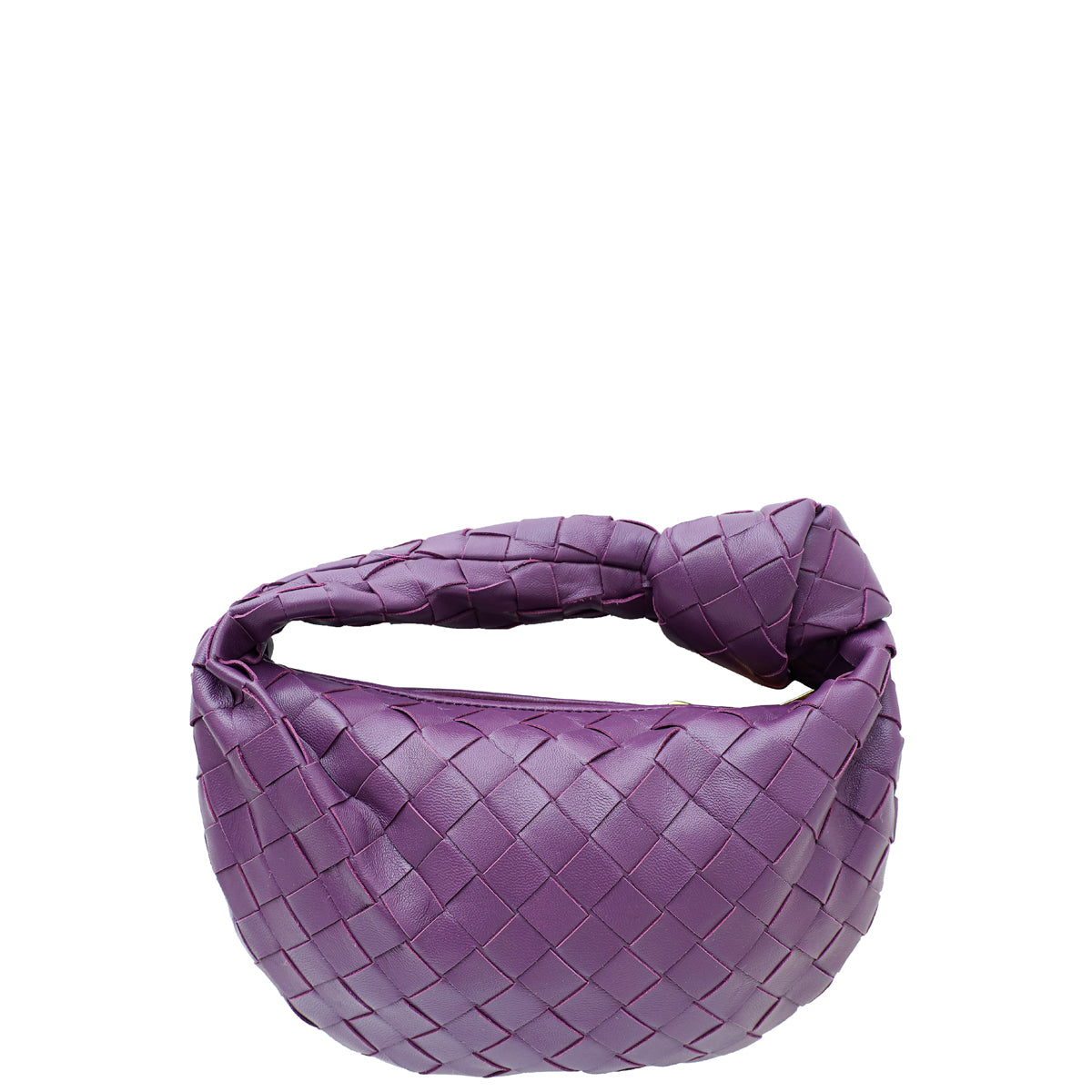 Bottega Veneta Egg Plant Intrecciato Nappa Mini Jodie Bag-Bottega Veneta-THE CLOSET