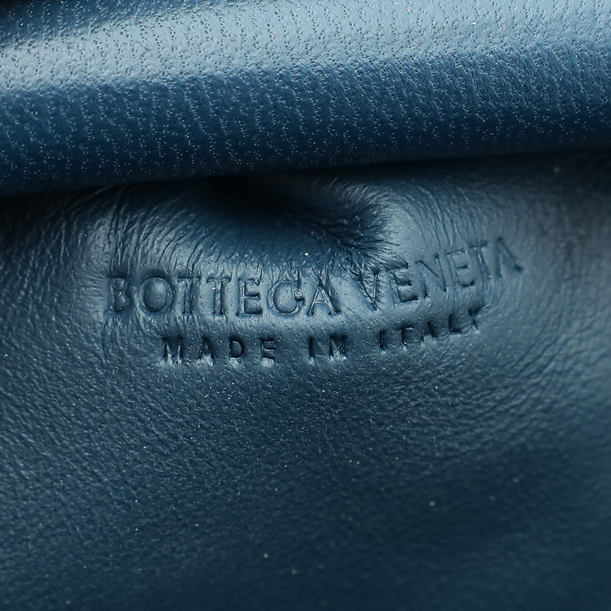 Bottega Veneta Deep Blue Intrecciato Nappa Mini Pouch Bag