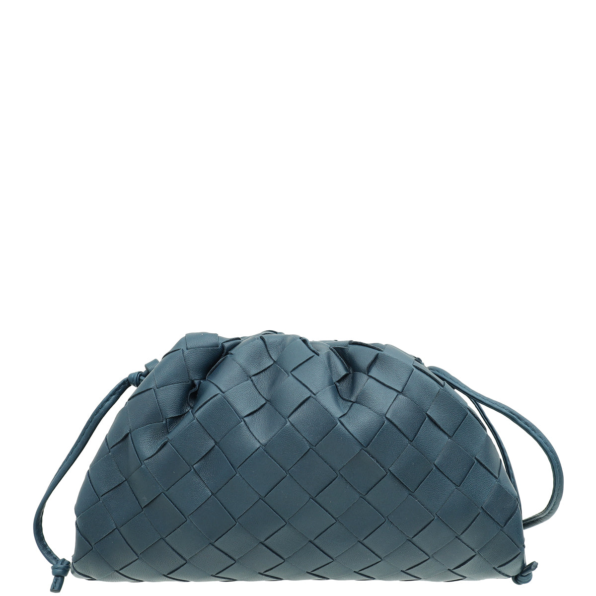 Bottega Veneta Deep Blue Intrecciato Nappa Mini Pouch