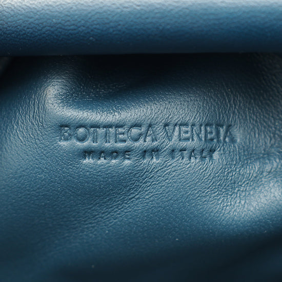 Bottega Veneta Deep Blue Intrecciato Nappa Mini Pouch