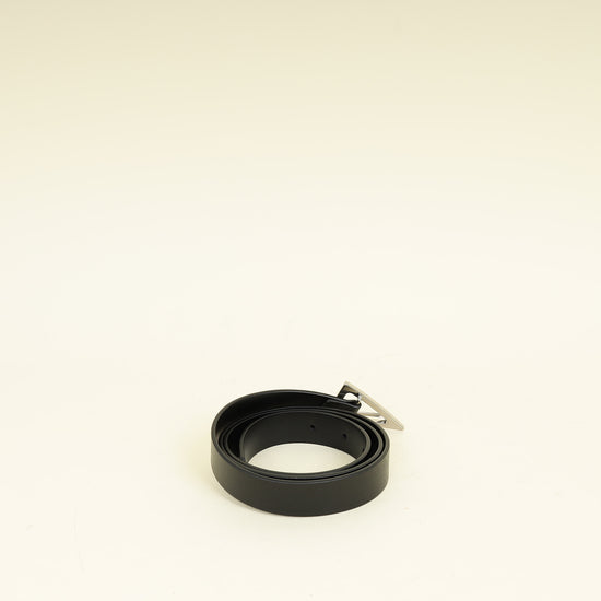 Bottega Veneta Black Triangle Buckle Belt