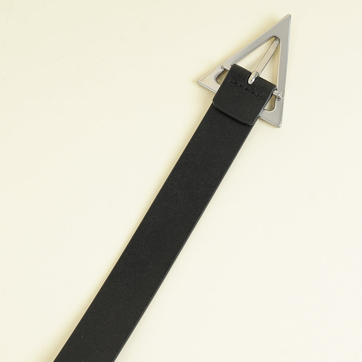 Bottega Veneta Black Triangle Buckle Belt